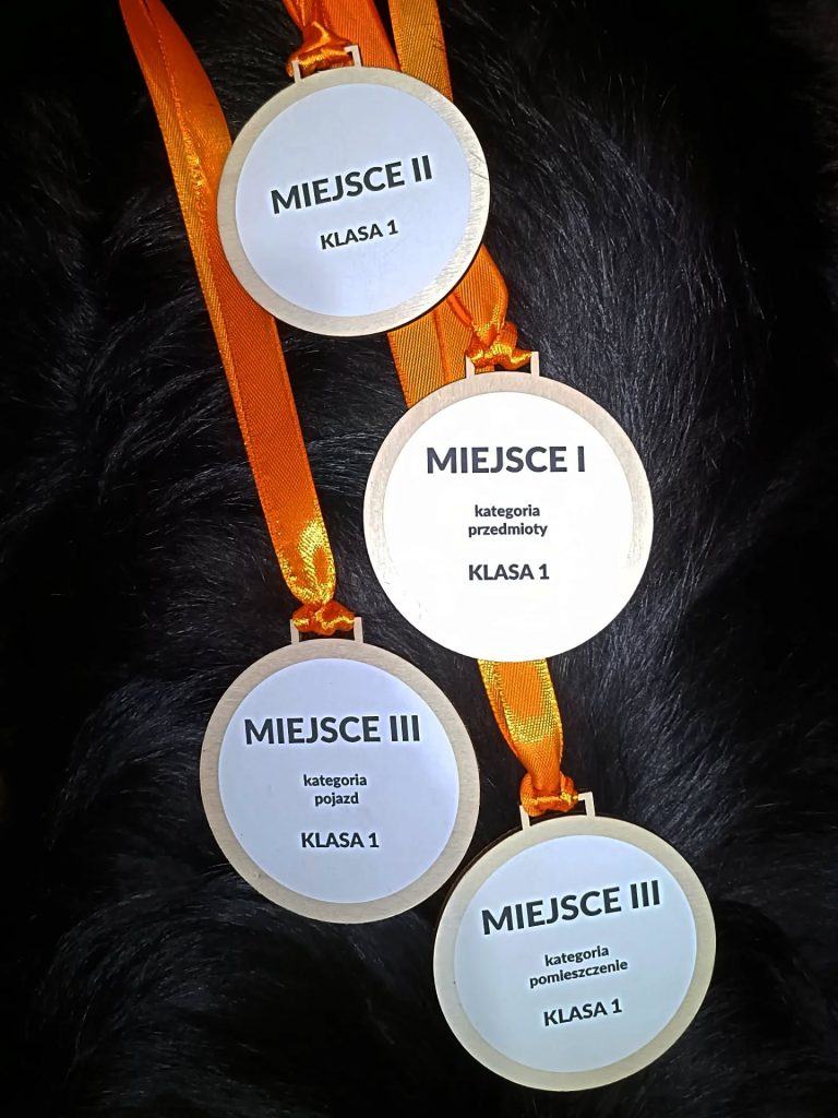 Medale za udział w zawodach nosework